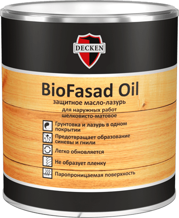 Масло лазурь DECKEN BioFasad Oil